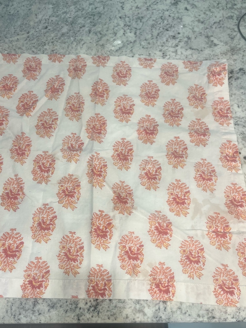 Pottery Barn Floral Paisley Cotton Cloth Napkins Set of 5 Coordinating Prints - Picture 7 of 9